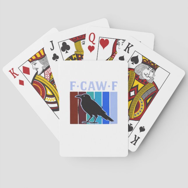 F-Caw-F Klassisches Kreativ-Grafik Spielkarten (Rückseite)