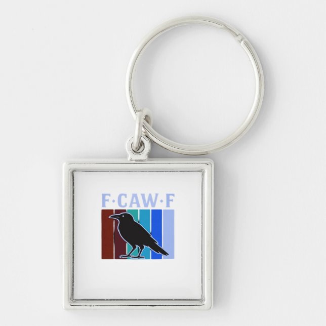 F-Caw-F Klassisches Kreativ-Grafikdesign Schlüsselanhänger (Vorne)