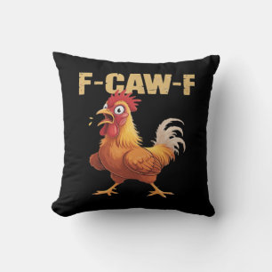 F-Caw-F Krähe Gothic Lustiger Humor Kissen