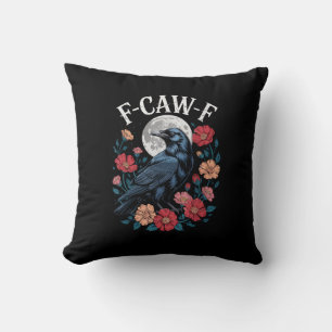 F-Caw-F Krähe Gothic Rabe Krächzen Krächzen für Ha Kissen