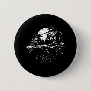 F-Caw-F Krähe Halloween Hexe F-Caw-F Button