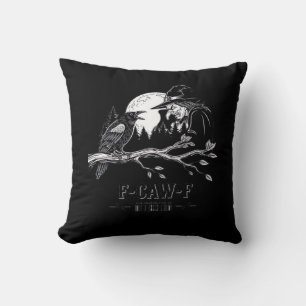F-Caw-F Krähe Halloween Hexe F-Caw-F Kissen