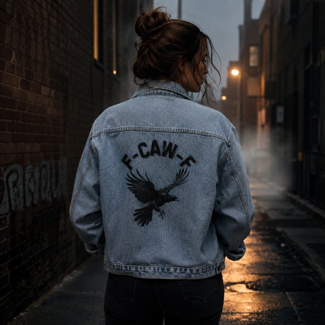 F CAW F Krähe Jeansjacke (Von Creator hochgeladen)