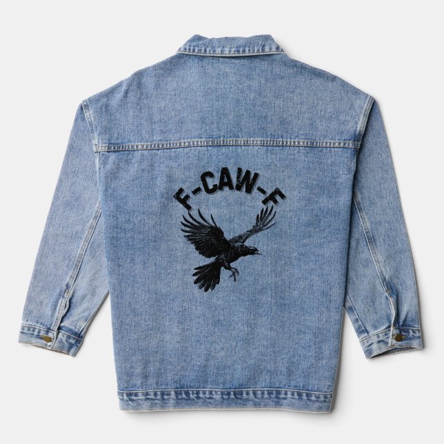 F CAW F Krähe Jeansjacke (Rückseite)
