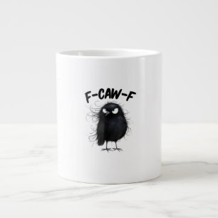 F-Caw-F Krähe Lustiger Rabe Vogel Liebhaber Kreati Jumbo-Tasse