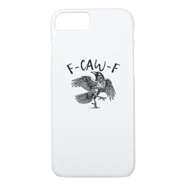 F Caw F Krähe Retro Klassischer Stil Case-Mate iPhone Hülle (Rückseite)