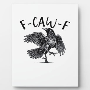 F Caw F Krähe Retro Klassischer Stil Fotoplatte