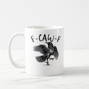 F Caw F Krähe Retro Klassischer Stil Kaffeetasse