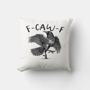 F Caw F Krähe Retro Klassischer Stil Kissen
