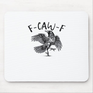 F Caw F Krähe Retro Klassischer Stil Mousepad
