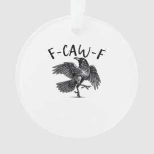 F Caw F Krähe Retro Klassischer Stil Ornament