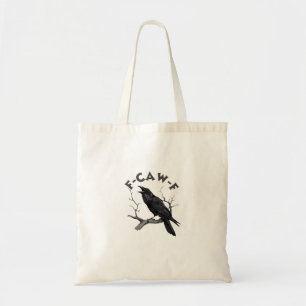 F-Caw-F Krähe Wortspiel Lustiger Vogel Krächzen Gr Tragetasche