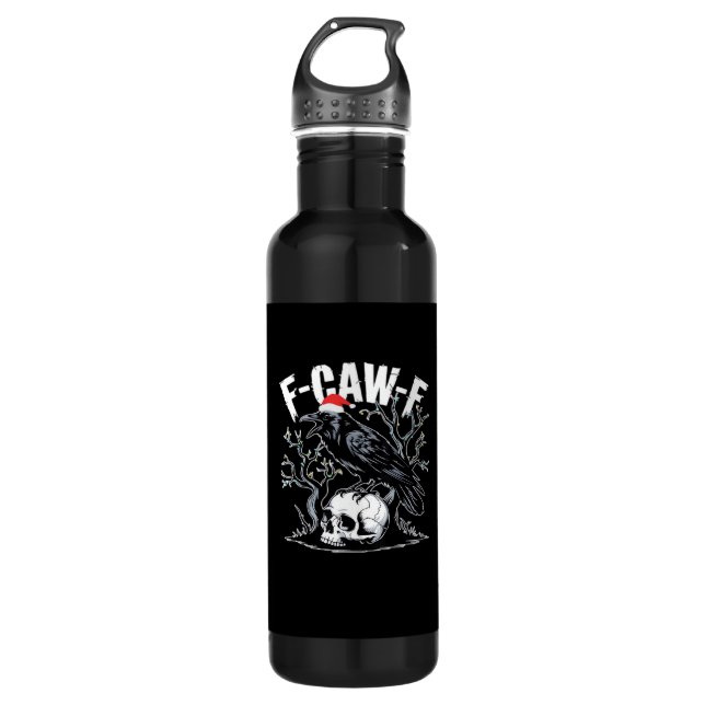 F-Caw-F Lustig Trendig Edelstahlflasche (Vorderseite)