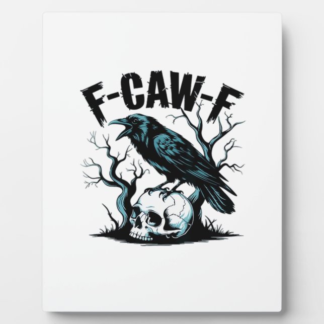 F-Caw-F Lustig Trendig Fotoplatte (Vorderseite)