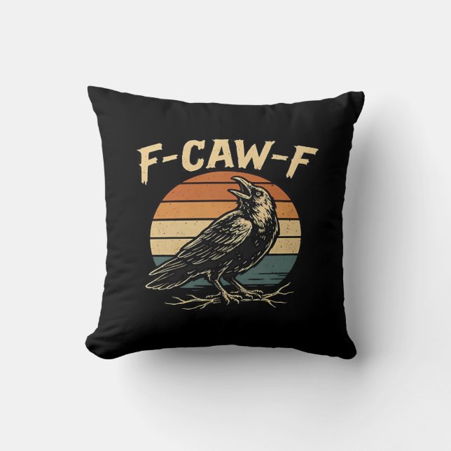 F-Caw-F Lustig Trendig Kissen (Vorderseite)