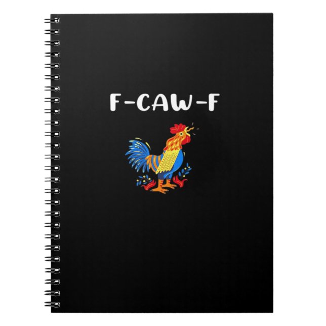 F-Caw-F Lustig Trendig Notizblock (Vorderseite)