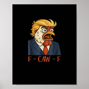 F-Caw-F Lustige Henne Klassisch Vintage Cool Poster