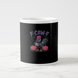 F-Caw-F Lustige Hühner-Klassiker im einfachen Stil Jumbo-Tasse