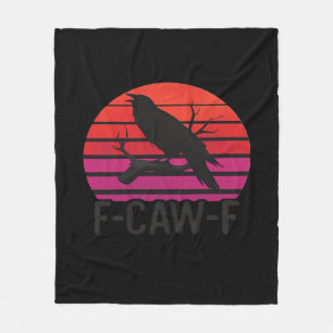 F-Caw-F Lustige Krähe Klassisch Minimal Sauber Fleecedecke