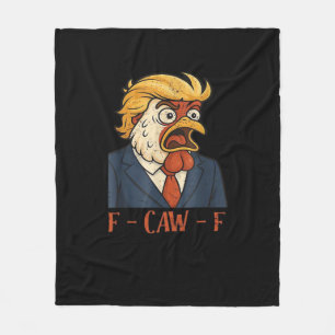 F-Caw-F Lustiger Hahn Klassisch Vintage Cool Fleecedecke