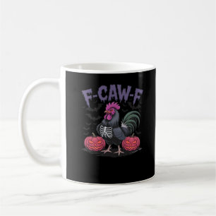 F Caw F Lustiger Hahn Klassischer Einfacher Stil Kaffeetasse