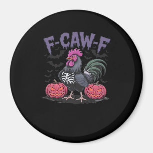 F Caw F Lustiger Hahn Klassischer Einfacher Stil Magnet