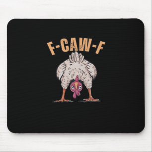 F Caw F Lustiger Hahn Klassischer Retro-Kühlstil Mousepad