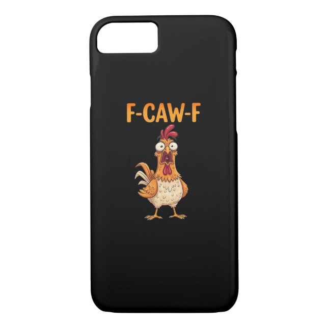 F-Caw-F Lustiger Hahn Sagt Rooster Meme Sarkastisc Case-Mate iPhone Hülle (Rückseite)