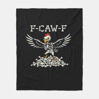 F Caw F Lustiger Hühner-Halloween Cooler Einzigart Fleecedecke