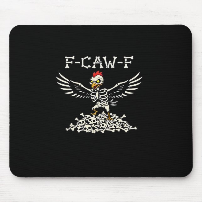 F Caw F Lustiger Hühner-Halloween Cooler Einzigart Mousepad (Vorne)