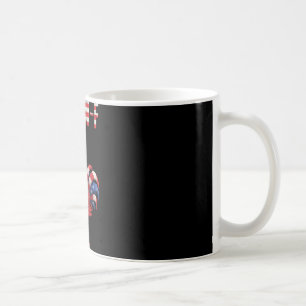 F-caw-f Lustiger Hühnerhumor Usa-Flagge Zitat Hahn Kaffeetasse