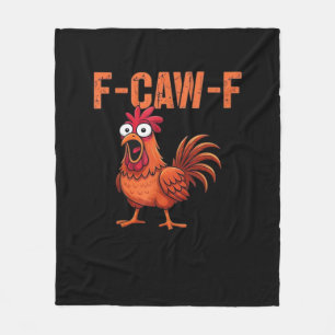 F Caw F Lustiger Klassischer Hähnchen-Trendstyle Fleecedecke