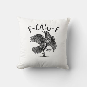 F-Caw-F Lustiger Rabe Crow Spooky Season Kreative Kissen