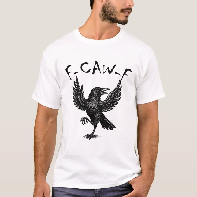 F-CAW-F Lustiger Rabe T-Shirt (Vorderseite)