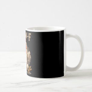 F-caw-f Lustiger schwarzer Hahn Gothic Fcawf Huhn Kaffeetasse