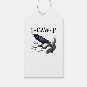 F-Caw-F Lustiger Vogel Krähe Geschenkanhänger