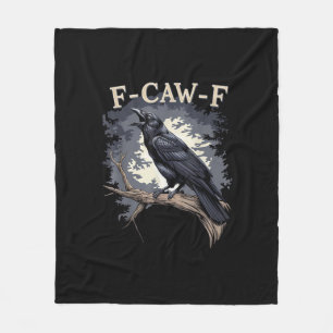 F Caw F Lustiger Vogel Krähe Kreative Casual Gesta Fleecedecke