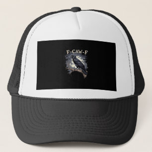 F Caw F Lustiger Vogel Krähe Kreative Casual Gesta Truckerkappe