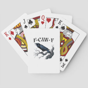 F-Caw-F Lustiger Vogel Krähe Spielkarten