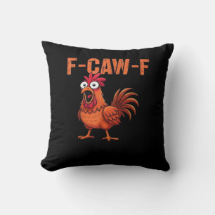 F-Caw-F Lustiges Huhn Klassischer Trendstil Kissen
