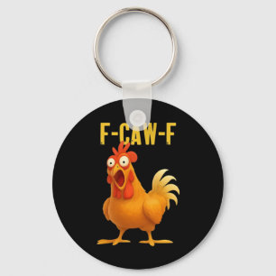 F Caw F Lustiges Hühner-Meme Moderne Trendstyle Schlüsselanhänger