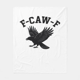 F-Caw-F Meme Lustig Trendig Fleecedecke