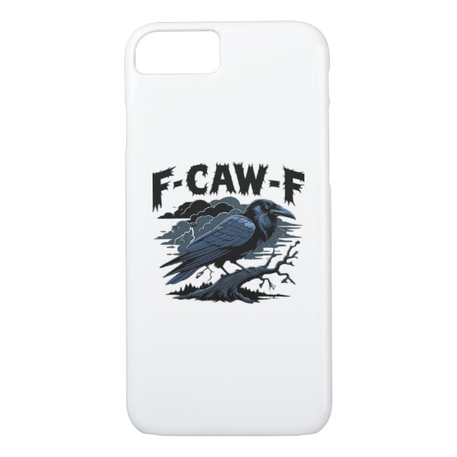 F-Caw-F Minimal Clean Case-Mate iPhone Hülle (Rückseite)
