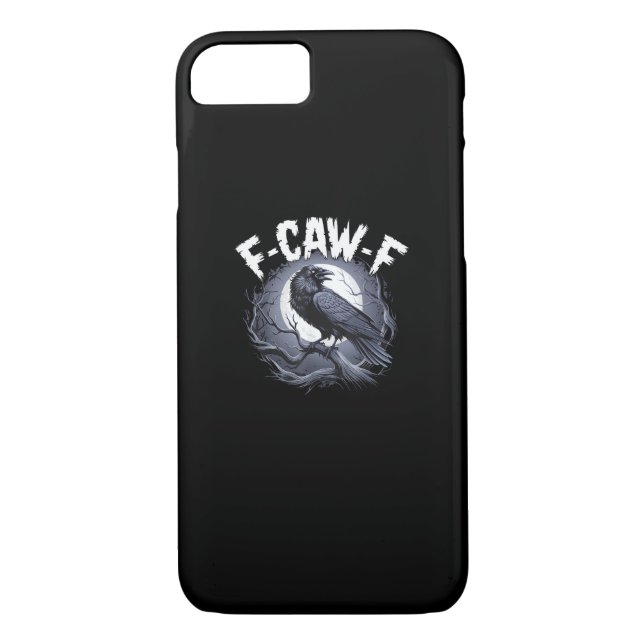 F-Caw-F Minimal Clean Case-Mate iPhone Hülle (Rückseite)