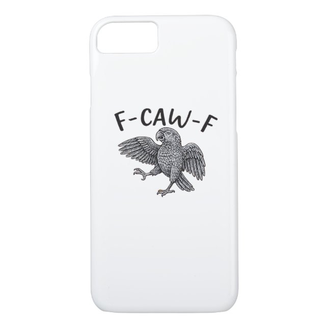 F Caw F Minimal Clean Design Case-Mate iPhone Hülle (Rückseite)
