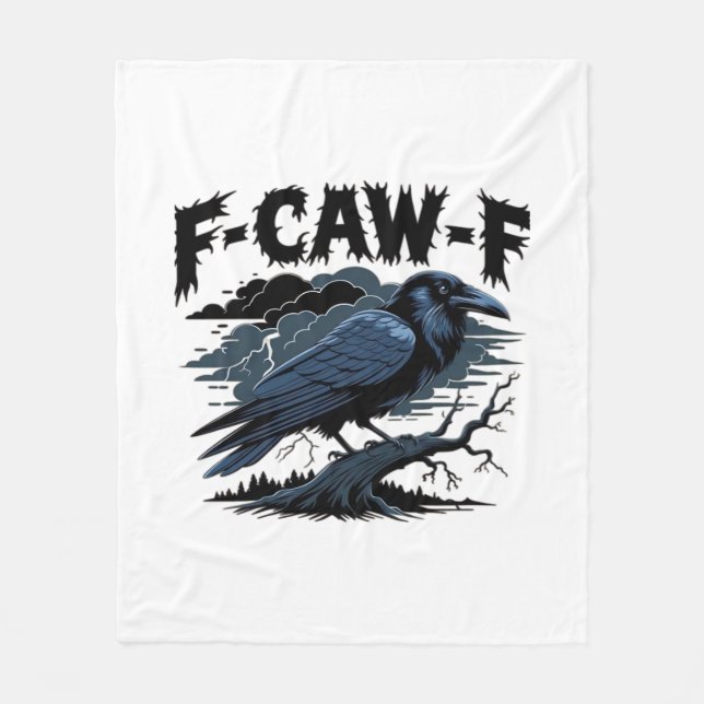 F-Caw-F Minimal Clean Design Fleecedecke (Vorderseite)
