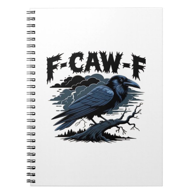 F-Caw-F Minimal Clean Design Notizblock (Vorderseite)