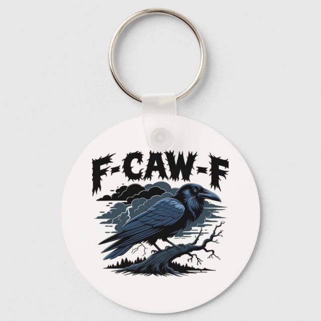 F-Caw-F Minimal Clean Design Schlüsselanhänger (Vorderseite)