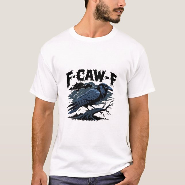 F-Caw-F Minimal Clean Design T-Shirt (Vorderseite)