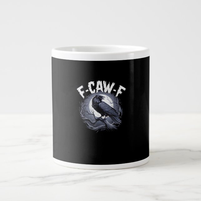 F-Caw-F Minimal Clean Jumbo-Tasse (Vorderseite)